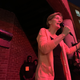 Warren speaking to supporters outside of the Charleston Music Hall on February 26, 2020.